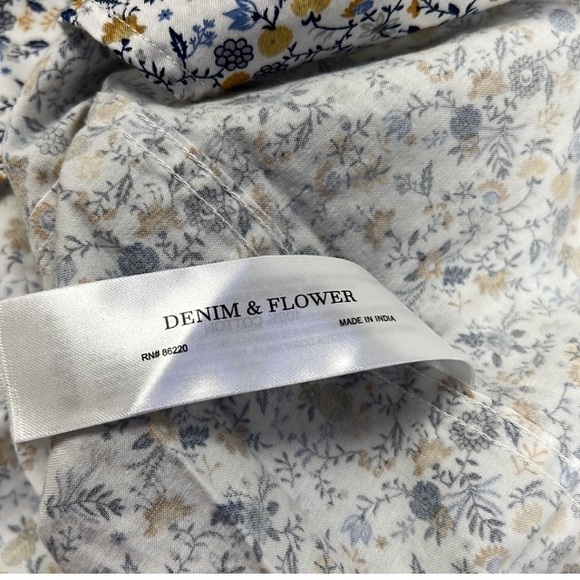 Denim & Flower Ricky Singh Men’s Floral Print Long Sleeve Button Down Shirt - Picture 4 of 6